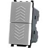 MAPAM DOPPIO PULSANTE INTERBLOCCATO UNIPOLARE SERIE GEM COMPATIBILE PLANA GEM-MAPGEM-F630BI