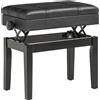 DecHome Sgabello per Pianoforte Altezza Regolabile e Contenitore Nero BKA829F Dechome