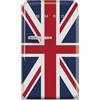 Smeg linea Anni '50 Smeg Frigorifero monoporta con cerniere a destra a libera installazione FAB10RDUJ6 finitura Union Jack da 55 cm - IN PROMOZIONE FINO AL 30/06