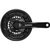 SHIMANO FC-TY301 - Pedaliera per mountain bike, 6/7/8 velocità, 42/34/24 denti, colore: nero