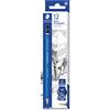 Staedtler Mars Lumograph Matita in Grafite da Disegno Scatola da 12 Pezzi, Blu, 4H