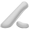 Dapesuom,Cuscino da polso per tastiera, in memory foam, per facilitare la digitazione e il sollievo dal dolore, supporto per il polso del mouse, ufficio, grigio spazio