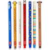 LEGAMI Set di 7 penne gel cancellabili con inchiostro sensibile al calore, in vari colori di coccinella, fiamma, coniglio, squalo, giraffa, mostro, orsacchiotto e punta da 0,7 mm