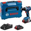 Bosch Professional 18V System Trapano-avvitatore a batteria GSR 18V-65 (motore brushless, lunghezza della testa 166, incl. 2 batterie ProCORE18V 4.0Ah, L-BOXX)