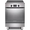De'Longhi DMX 64 INL TC2 cucina A Elettrico Piano cottura a induzione Nero, Acciaio inox