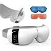 HuBDIC HubiCare - Maschera massaggiante per occhi caldo/rinfrescante, colore | Compressione d'aria inferiore a 25 dB, compressa oculare riscaldata, con gel rinfrescante, musica Bluetooth