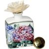 BRANDANI Flora Diffusore di Fragranza con Bastoncini 7,5x11cm Porcellana