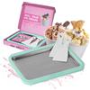 STONELINE by Mr. Ice Cream Rolls ORIGINALE Piastra di Gelato Istantaneo 26x21x3,5 cm, 2 Spatole Gelatiera Manuale Macchina per Gelato Arrotolato Sorbetto Yogurt Congelato Ice Cream Rolls Maker, Menta