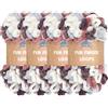 BambooMN JubileeYarn Gomitolo di lana ad anelli jumbo, poliestere, da intrecciare con le dita, matassa da 100 g, Hermes, 4 matasse