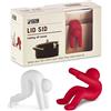 Monkey Business Lid Sid: Porta Coperchi Pentole in Silicone Antiebollizione, Riduci Gli Sfogamenti di Zuppe e Stufati, Gadgets da Cucina Fantastici
