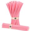 Danilovo - Candele in Cera d'Api, 50 Pezzi, Colore Rosa, Candele Decorative per Preghiera, per Rituali, Decorazione o Candele di Compleanno, 18,5 cm x 0,61 cm