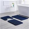 Sentidos Tappeto da Bagno Antiscivolo, Morbido, Assorbente, Lavabile in Lavatrice, Ideale per Vasca, Doccia e Cucina, 60x100 cm - Blu Marino