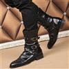 Stivali Uomo Punk Rock Neri Chelsea Zip 38-45 👢🔥