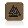 M-Tac Valknut Morale Patches Militare tattico Lazer Cut Viking Norse, Coyote - Black