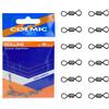 Colmic Rolling Girella Doppia Antitorsione - Accessorio Terminale Pesca in Acciaio Inox - 10/12/24 Pezzi - Testata Fino a 60 kg - Misure da 6 a 24 - Prodotto Ufficiale (24)