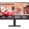 LG 27BA54QB-B Monitor PC 68,6 cm (27") 2560 x 1440 Pixel Quad HD LCD Nero
