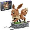 Mega Bloks MEGA Pokémon - Kinetic Eevee, set da costruire con 1381 pezzi, personaggio meccanizzato che corre girando la rotellina, giocattolo per collezionisti da esporre, 18+ anni, HTH71