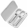 Xiaomi Mijia - Set tagliaunghie in acciaio inox con assorbimento magnetico, include tosaerba, cura pedicure, stuzzicadoli, lima per unghie, scatola di immagazzinaggio
