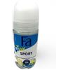 Fa Men Sport Deo Roll-On, profumo verde di agrumi, antitraspirante 48h, protezione 50 ml, confezione da 6 pezzi