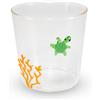 WD LifeStyle Bicchiere Vetro Borosilicato Cc 250 ml Decoro Tartaruga
