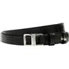 LIEBESKIND BERLIN Pelle cintura in vita Lora Croco Belt 1,9 CM W85 Black nero