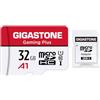 Gigastone Scheda di Memoria Micro SDXC da 32 GB, Gaming Plus Serie, A1 U1, Velocità Fino a 90/20 MB/Sec(R/W) con Adattatore. Specialmente per Switch, Telefono, Fotocamere, Videocamera, Tablet, Gopro