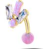 NovaNavel Piercing ombelico floating costellazione fucisa opale in oro