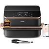 Cosori FRIGGITRICE AD ARIA Dual Blaze Twinfry™ Chef Edition, 2800W, 10 Litri, Funzioni 7 in 1, Doppia Resistenza, Doppio Cestello 5L&5L e Separatore Rimo