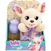 BABY PAWS Yummy Chihuahua, cucciolo carrellabile la cui pancia si gonfia quando gli si dà da mangiare e si sgonfia quando gli si mette il paciere, giocattolo regalo per bambini dai 18 mesi in su