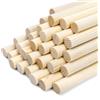 Sourcing Map 50 Bastoncini Di Legno Rotondi Per Fai Da Te - 0,4 X 8 Cm, In Betulla Naturale - Per Casa Delle Fate, Modellismo, Decorazioni E Artigianato - 2