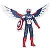 Marvel Hasbro Marvel, Titan Hero Series, Action Figure d'Azione Supereroi di Captain America Brave New World, 30 cm, per Bambini e Bambine dai 4 Anni in Su