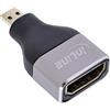 Inline Adattatore HDMI A femmina a Micro D maschio, 8K UHD, contatti dorati, alloggiamento in alluminio, per collegamento e estensione di cavi HDMI, 17991B