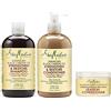 Shea Moisture Shea Umidità Giamaicano Nero Ricino Olio Combinazione Pack - Rafforzare, Crescere & Ripristino Sistema - 13oz Shampoo, 13oz Conditioner, 12oz Leave-in Conditioner