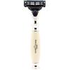 Edwin Jagger R357AMZ Rasoio Classico Sintetico Nichelato Manuale E Riutilizzabile Mach 3 Per Uomo E Donna Per Crema Da Barba O Sapone