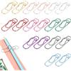 TRKETK 18 Pezzi Clip in Metallo per Quaderni Graffette Multifunzionali Pen Clips Portable Pen Holder A Forma di Cuore Penna con Clip per Quaderno Colorata per Quaderni Libri Diari Appunti e Carta