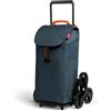GIMI SPA Gimi Tris Carrello Portaspesa 52L con Sistema a 6 Ruote - Pieghevole e Resistente alle Intemperie