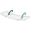 COLOMBO NEW SCAL S.P.A. Stendibiancheria da balcone, 107x55x2,5 cm, acciaio e plastica, colore verde acqua