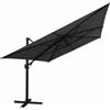 SAL. MAR. S.R.L. Salmar, Ombrellone Next, 3x4 m, Antracite, Braccio Laterale, Rotazione 360°, Base non Inclusa