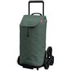 GIMI SPA Gimi Tris Carrello Portaspesa Verde 52L - Saliscale con Sacca Antipioggia