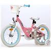 SAL. MAR. S.R.L. Bici Girl Jade 16 pollici, con rotelline stabilizzatrici, ruote a raggi, velocità singola, bici bambina, primi passi