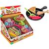GLOBO S.P.A. Padella Giocattolo con 5 Accessori Assortiti 41398, Set Cucina per Bambini
