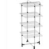 COLOMBO NEW SCAL S.P.A. Stendibiancheria a torre, 4 piani, 40 metri, acciaio antiruggine, con ruote, 70x156x70 cm, Colombo ST194/4 Silver