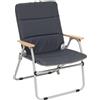 5FIVE Sedia da campeggio pieghevole grigio antracite - 63,5x62x91 cm