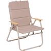5FIVE Sedia da campeggio pieghevole beige - 63,5x62x91 cm