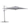 SAL. MAR. S.R.L. Ombrellone da Giardino Retrattile Next 3x4 m - Alluminio Bianco e Telo Grigio Chiaro