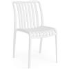 BIZZOTTO ANDREA SPA Sedia da Giardino in Plastica Bianca Billie - Design Moderno e Impilabile