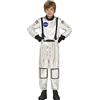 FIESTAS GUIRCA Costume da Astronauta della NASA Argento Ufficiale per Bambini - Costume Spaziale Astronauta Costume da Bambino