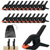 PEAKTOP 20PCS Morse Da Falegname Con Ganascia Mobile, Morsetti A Molla Pesanti Nylon, Morsetti In Plastica, Morse Da Falegname Per Studi Fotografici Fai Da Te Falegnameria