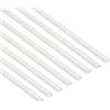 D-Line Canalina Passacavi 20x10mm Confezione 8m, Profilo Semicircolare, Copricavi Autoadesivo, Gestione Cavi Verniciabile - 8x 20mm (L) x 10mm (A) x 1 Metro Lunghezze - Bianco