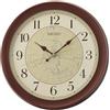 Seiko Clocks Seiko Orologio da parete in plastica marrone QXA709B